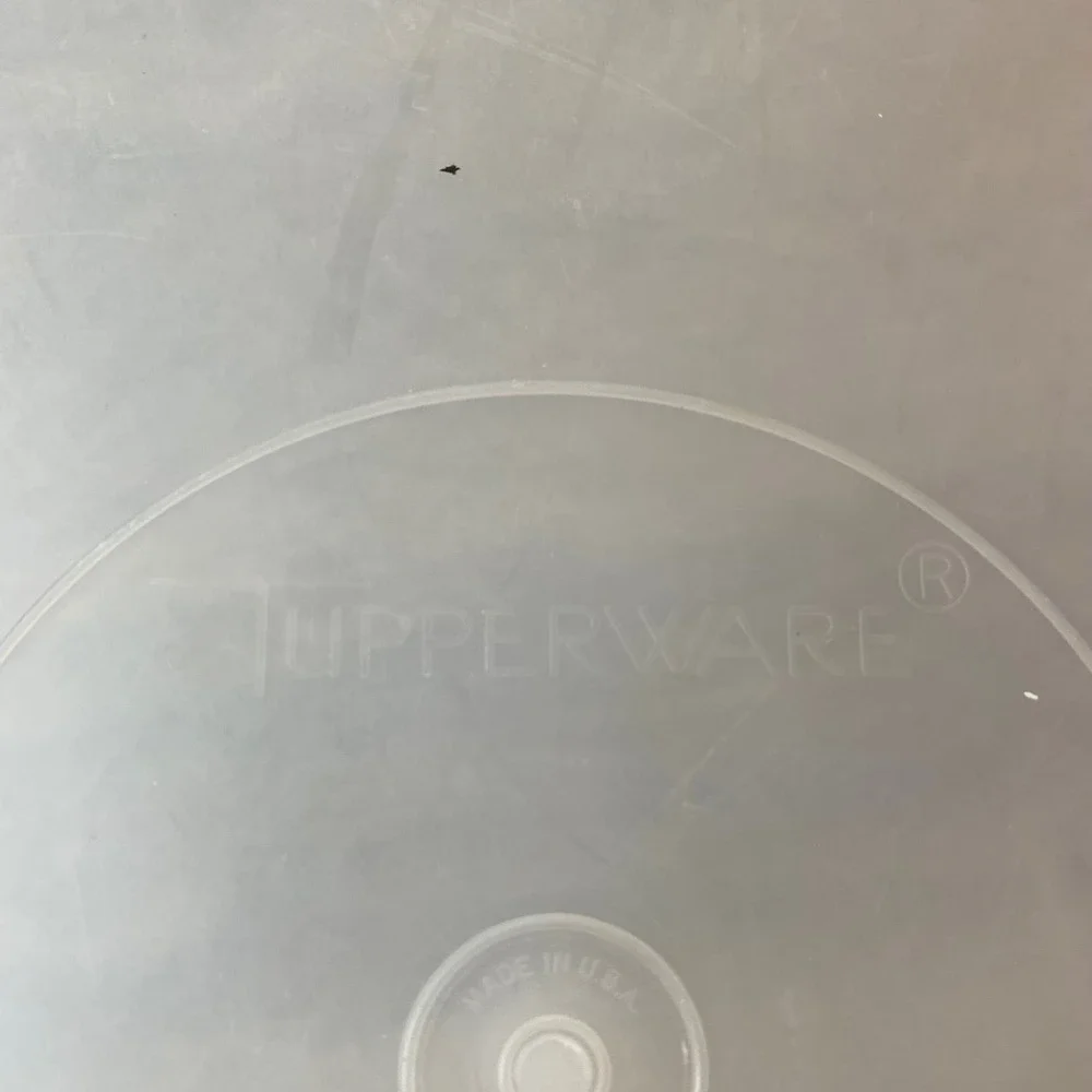 TWO Vintage Tupperware‎ Divided Serving Trays with Lids White